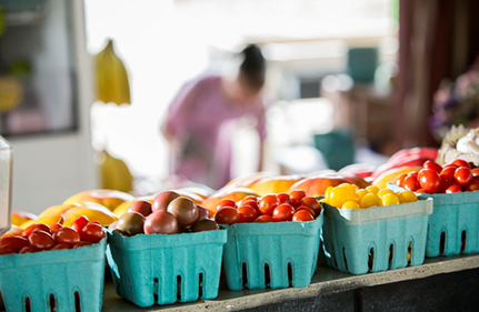 tomatoes in boxes