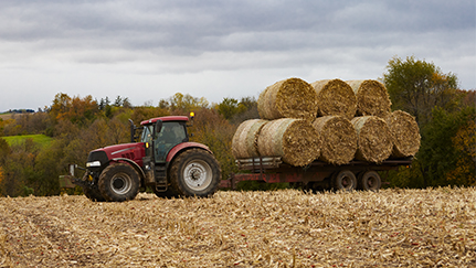 Hay bale fire prevention