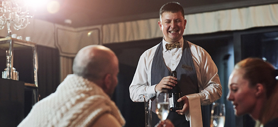 waiter in a restaurant