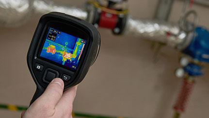 Using thermal imaging equipment