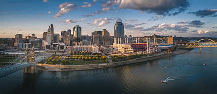 Landscape of Cincinnati, Ohio