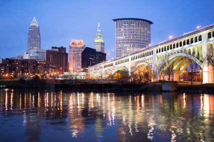 Landscape of Cleveland, Ohio