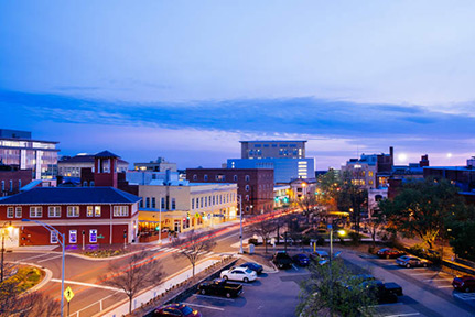 Landscape of Durham, NC